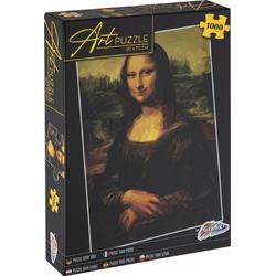   Puzzel 1000 stukjes volwassenen | Thema Mona Lisa | Puzzel | Formaat 50 X 70 CM | Schilderij puzzel